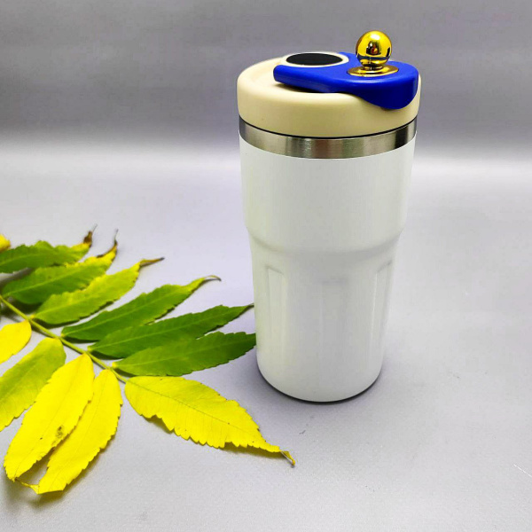 Термокружка Vacuum cup с датчиком температуры и ремешком, 500 ml (LED-дисплей, холод/тепло)